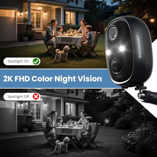 Security Cameras Wireless Outdoor, Free Cloud Storage, Wi-Fi Solar Cam - 1 Pack gallery
