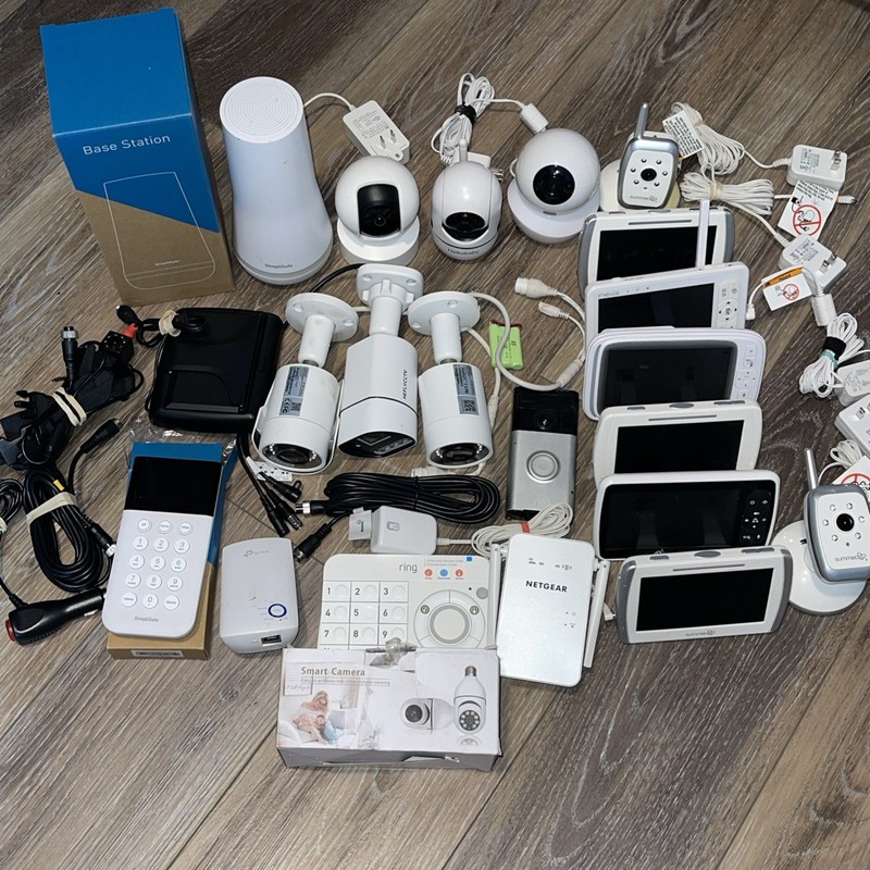 *PREOWNED/FOR PARTS* Bundle of 20 Home Security & Baby Monitor Devices