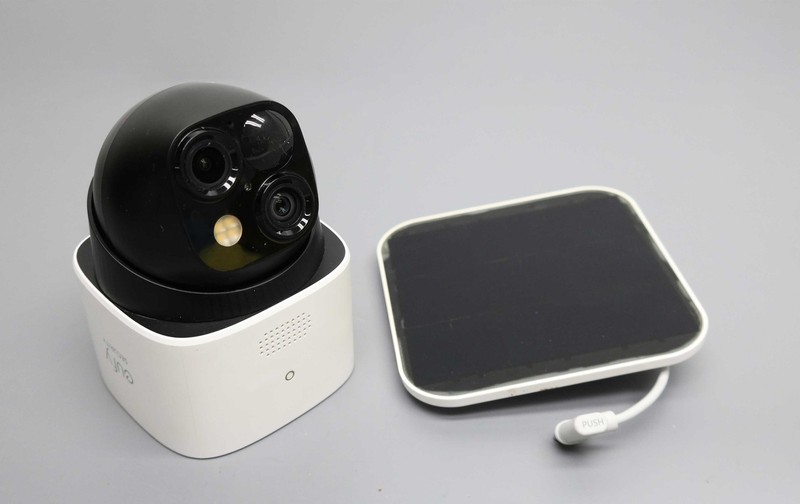 eufy S340 T81701W1 Outdoor Solar Powered Security Camera with Dual Lens – White