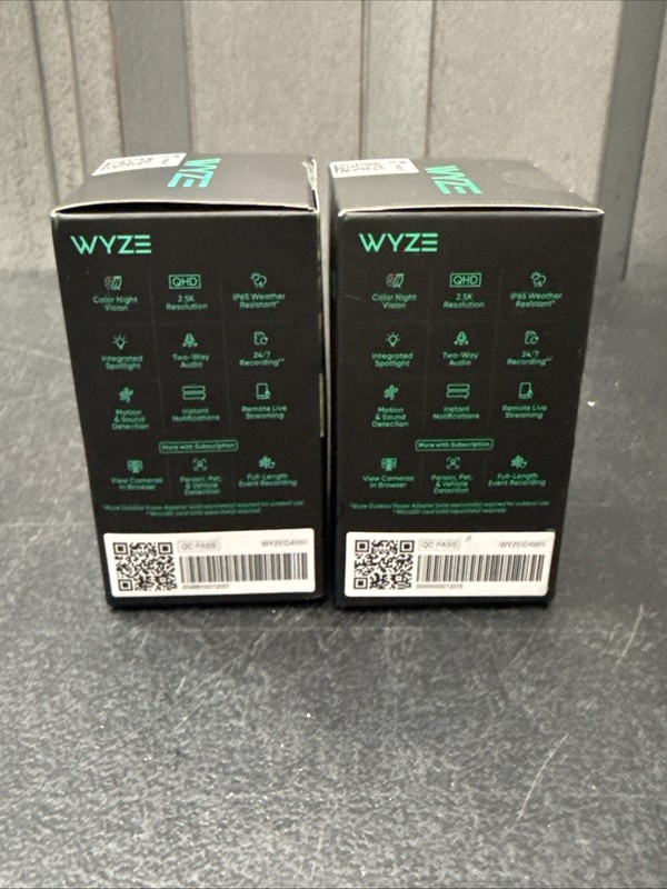 2 Pack Wyze Cam v4 - 2.5K QHD Indoor/Outdoor WiFi Smart Security Camera gallery