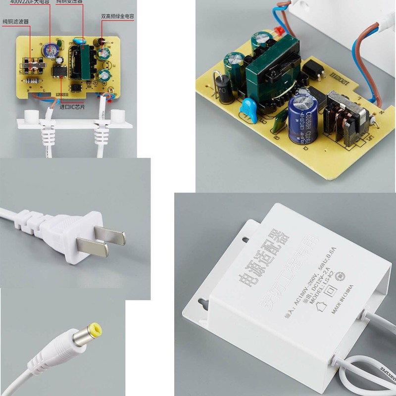Waterproof Outdoor Power Adapter DC 12V 2A Supply Adapter For CCTV Camera whitet gallery