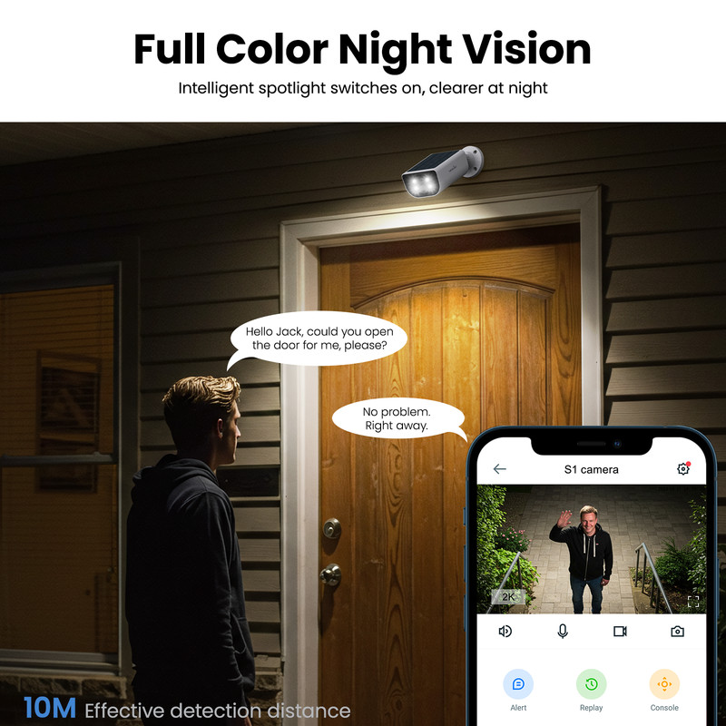 Wansview 2K 3MP Wireless Solar Security Camera System WiFi Smart Home Outdoor gallery