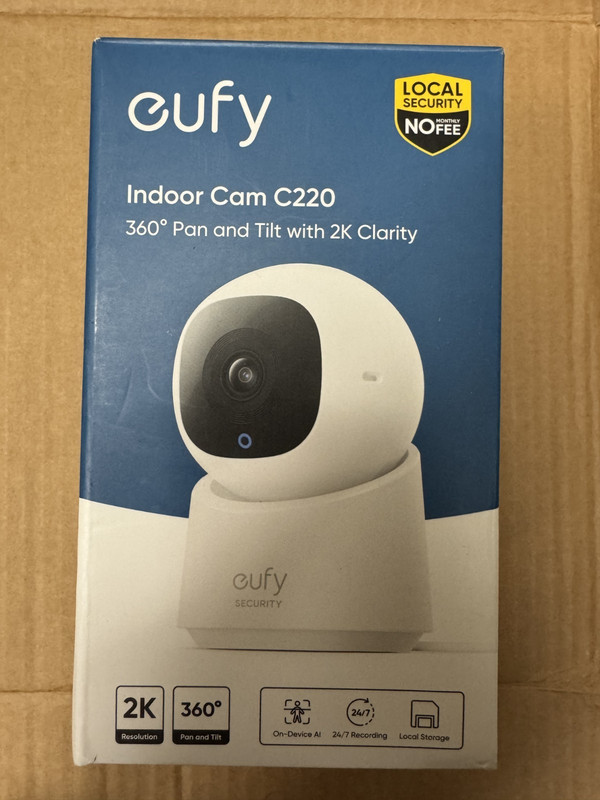 eufy Security Indoor Cam C220 | 2K Resolution Smart Security Camera with 360°