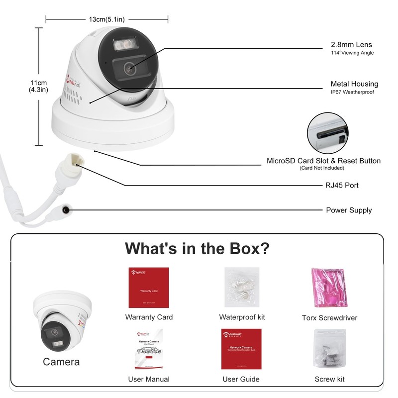 5MP PoE IP Active Deterrence , Wired Outdoor gallery