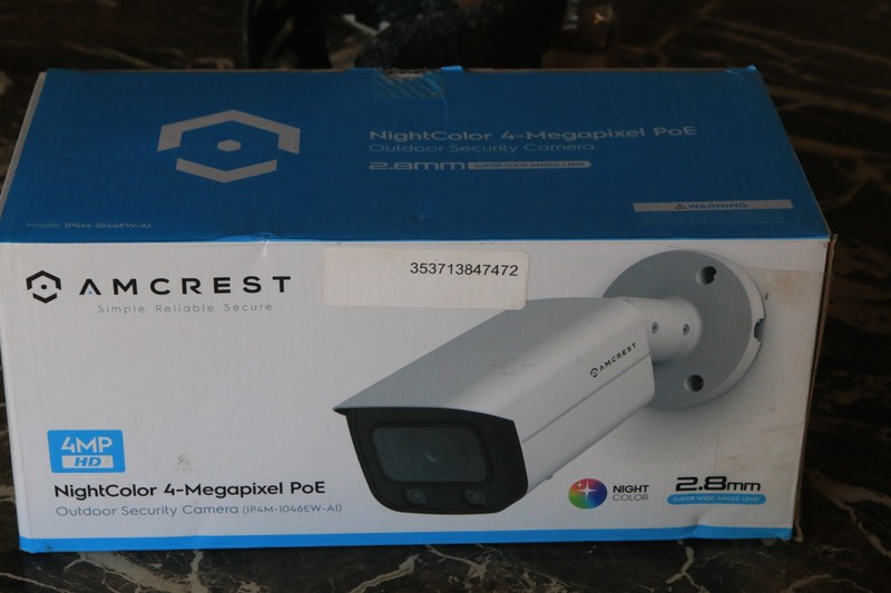 Amcrest IP4M-1046EW-AI (4MP) Bullet PoE IP Security Camera 2.8MM – White Light