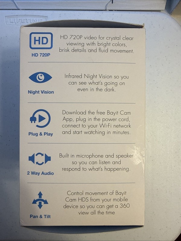 Bayit Home Automation Cam HD Wi-Fi Security Camera 720p Brand New gallery