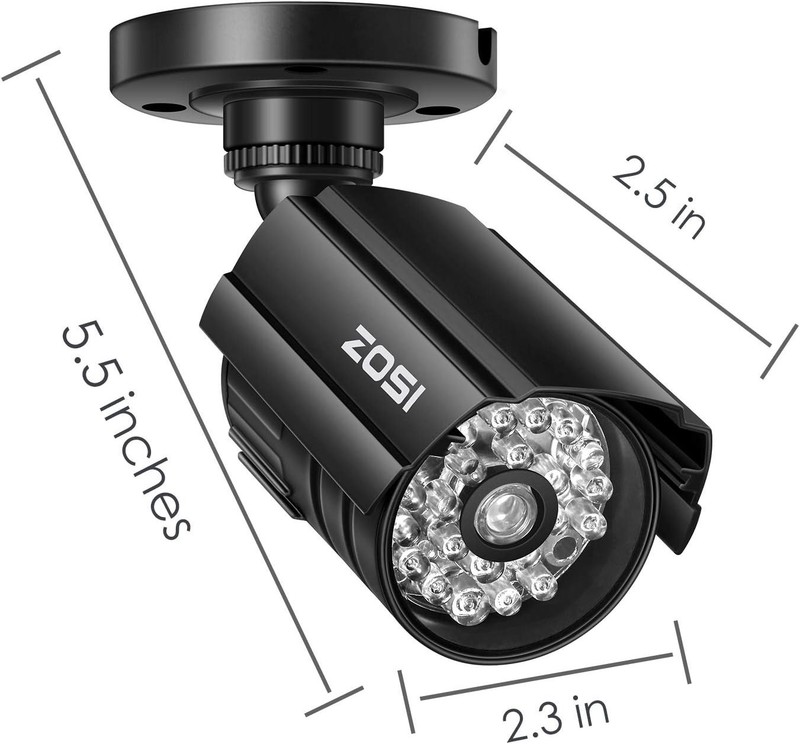 Zosi 2AK-2116E-D-US Fake Bullet Camera 2 pack battery operated - Lights up - New gallery