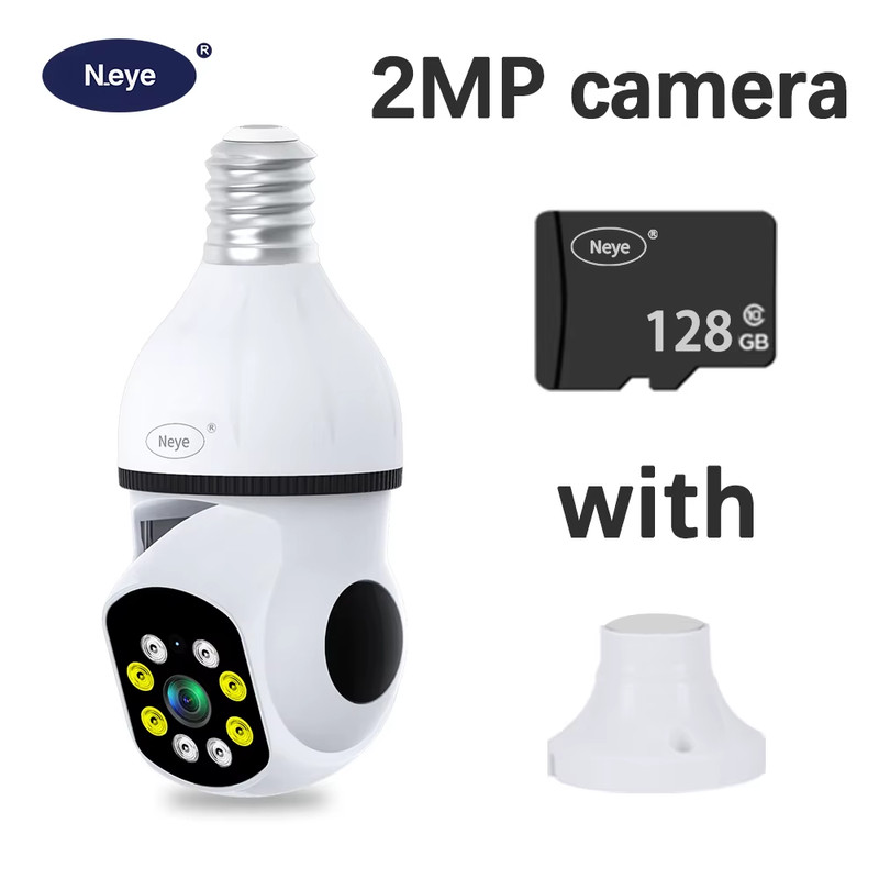 Wireless 5G Wifi Bulb Camera 8MP 4K 360° Bulb Camera HD Mini Camera LED Flicker