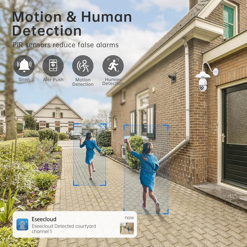 360° WiFi Security Camera with Color Night Vision and Two-Way Talk – 2 Pack gallery