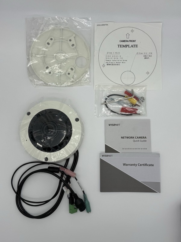 Wisenet XNF-8010R - X Series 6 MP Sensor 360˚ Indoor Fisheye Dome Camera gallery