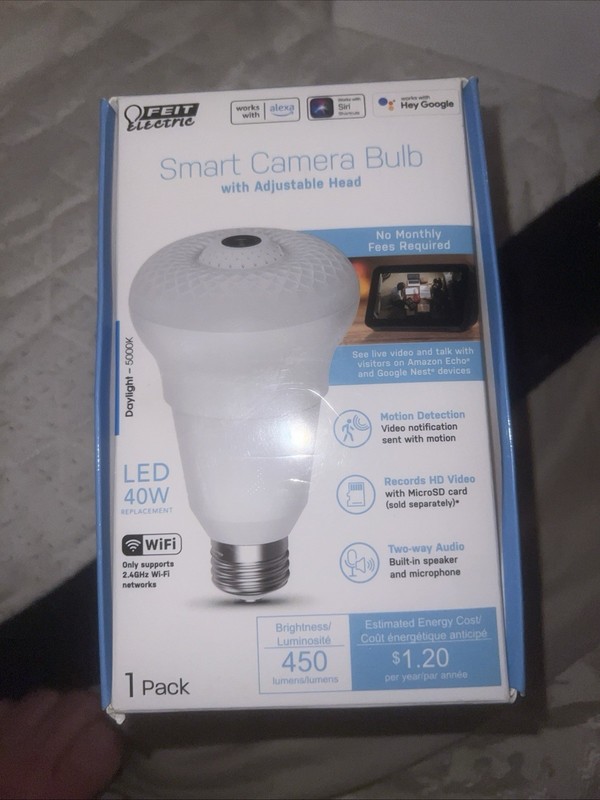 Feit Electric Smart Camera Bulb With Adjustable Head gallery