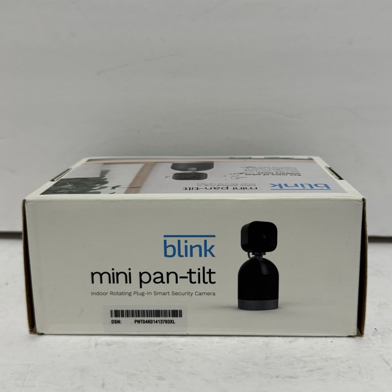 Blink Mini Pan Tilt Security Camera Wired Indoor Black Rotating - Open Box!! gallery