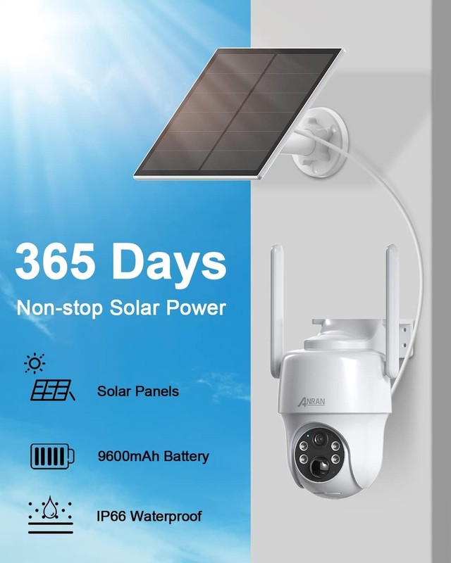 Solar-Powered Outdoor Security Camera | Smart Detection & Alerts Included gallery