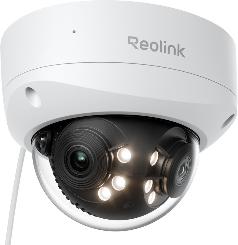 REOLINK Duo 3V Poe, 16MP UHD Dual-Lens Poe Security Camera with 180° Panoramic,