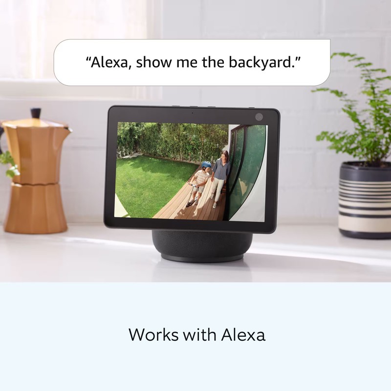 Ring - Spotlight Cam Plus Outdoor/Indoor Wireless 1080p Battery Surveillance ... gallery