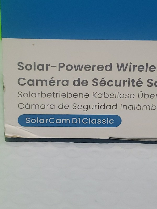 Solar Security Camera 360° Coverage 2K Image Human D1 Classic Open Box gallery