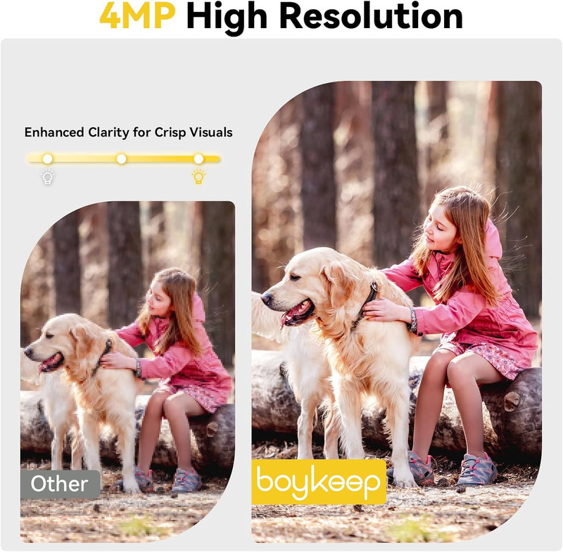 Window Camera 2 Pack, 4MP Indoor Camera with Phone App, Dual-Band Wifi 6 Cameras gallery