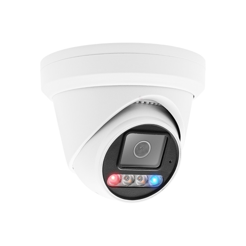 H Series 8MP IP Camera + Red & Blue Strobe Light, 2 Way Audio with 2.8mm gallery