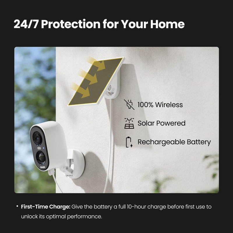 Kiwibit Solar Security Cameras Wireless Outdoor, 2K Magnetic Installation Bat... gallery