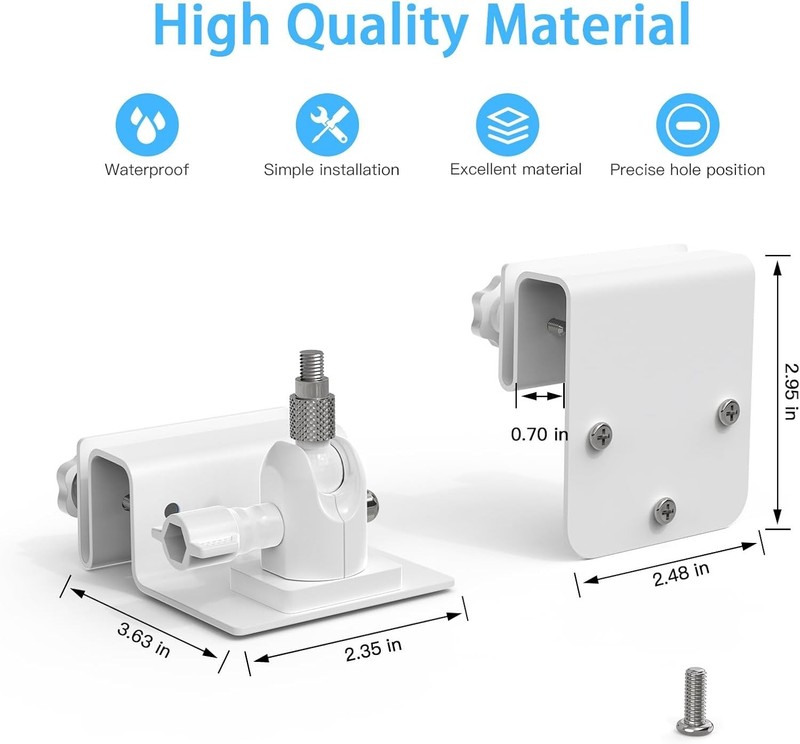 Outdoor Gutter Mount Compatible with Eufy Security 4G LTE Cam S330/SoloCam gallery