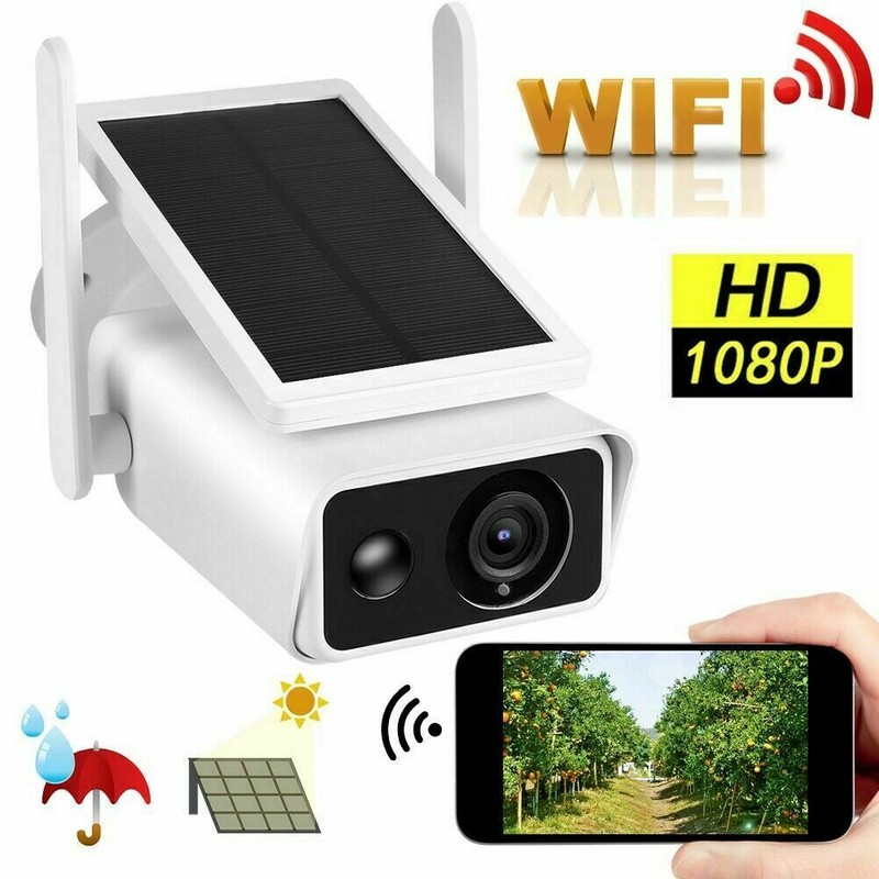 Solar WiFi Camera Wireless Outdoor IP Security CCTV Surveillance System HD 1080P gallery