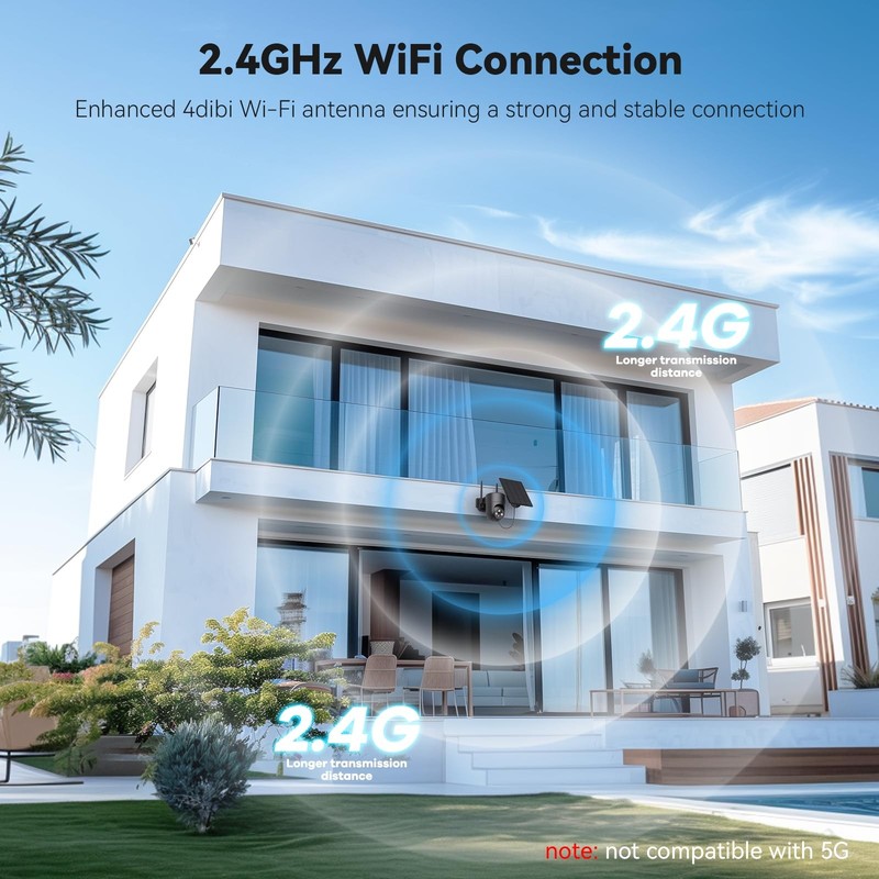 ELYSOO Security Cameras Wireless Outdoor, 2K Color Night Vision, Solar Camera... gallery