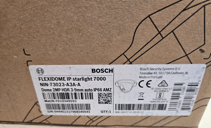 Bosch NIN-73023-A3AA (NIN-73023-A3A-A FLEXIDOME 7000 2MP New In Box gallery