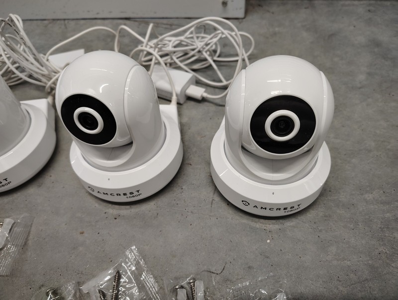 Amcrest IP2M-841W 1080p Wi-Fi PTZ Indoor IP Camera White Lot 6 Power Adapters gallery