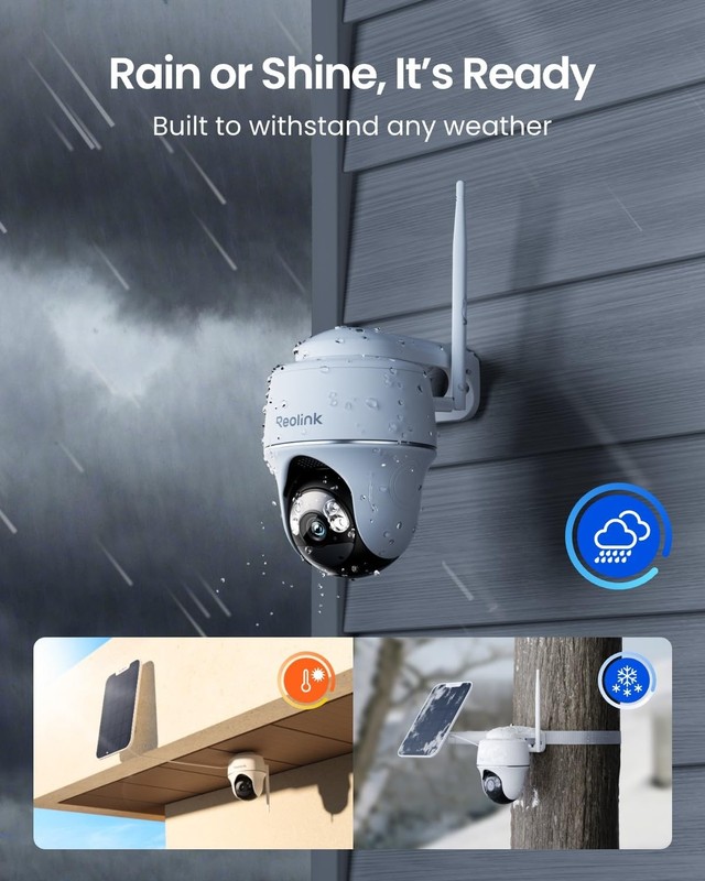 Security Cameras Wireless Outdoor, Pan Tilt Solar Powered, 5MP 2K+ Color Nigh... gallery