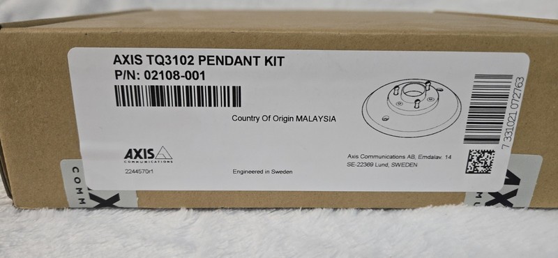 Axis TQ3102 Pendant Kit - Brand NEW Factory SEALED - 02108-001