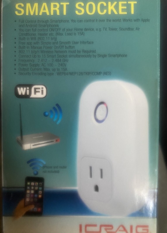 iCraig Smart Socket Built In WiFi Compatible With Smartphones- CSH301~ NIB gallery