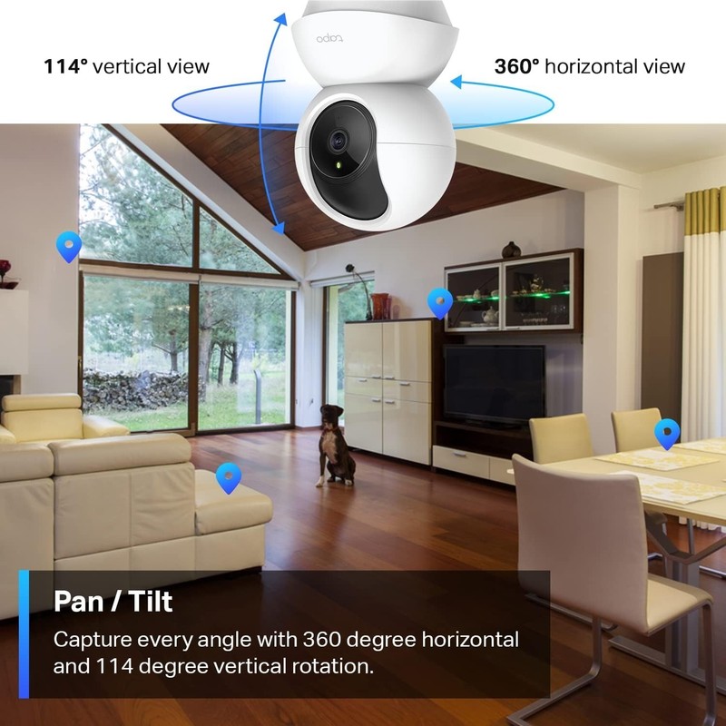 Advanced 2K Security Camera with Pan Tilt, Alexa Compatibility & Instant Alerts gallery