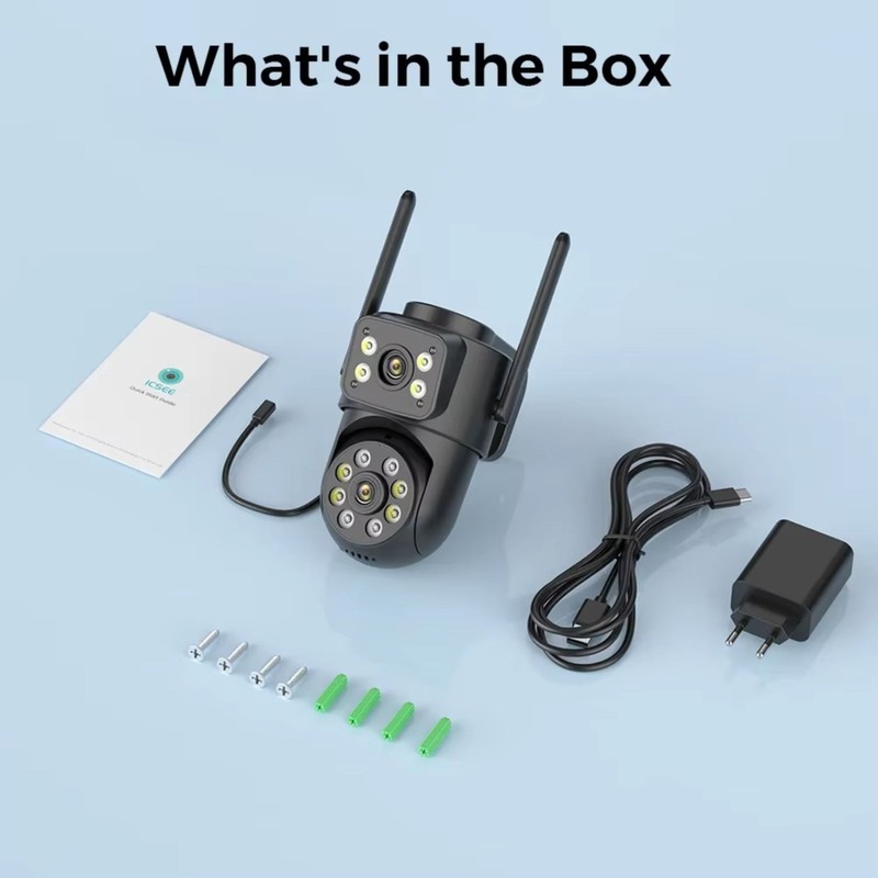 8MP Outdoor WiFi Surveillance Camera Dual Lens Night Vision Human Detection gallery