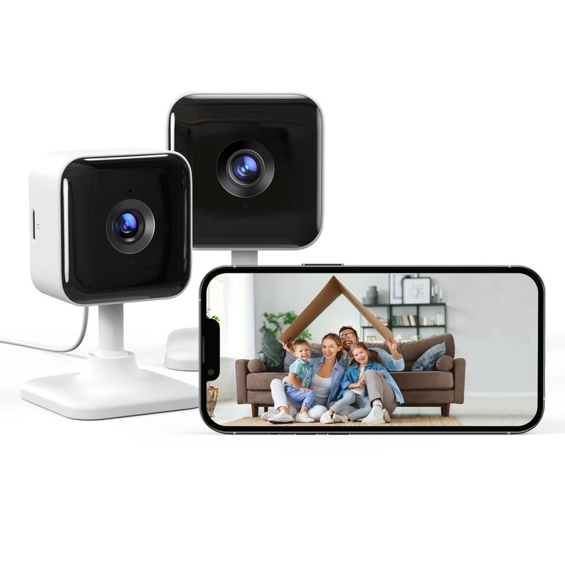 2K Indoor Security Camera, 2 Packs Cameras for Home Security Wi-Fi Cameras, M…