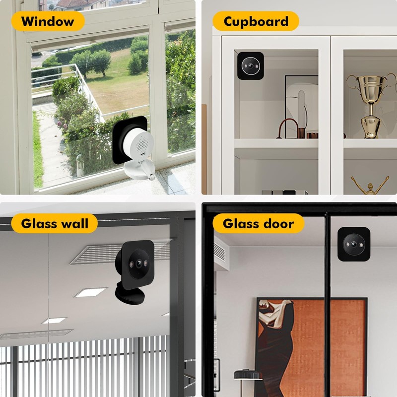 Security Camera Window Mount 2 Pack No Drill for Tapo C120 C121 - Strong gallery