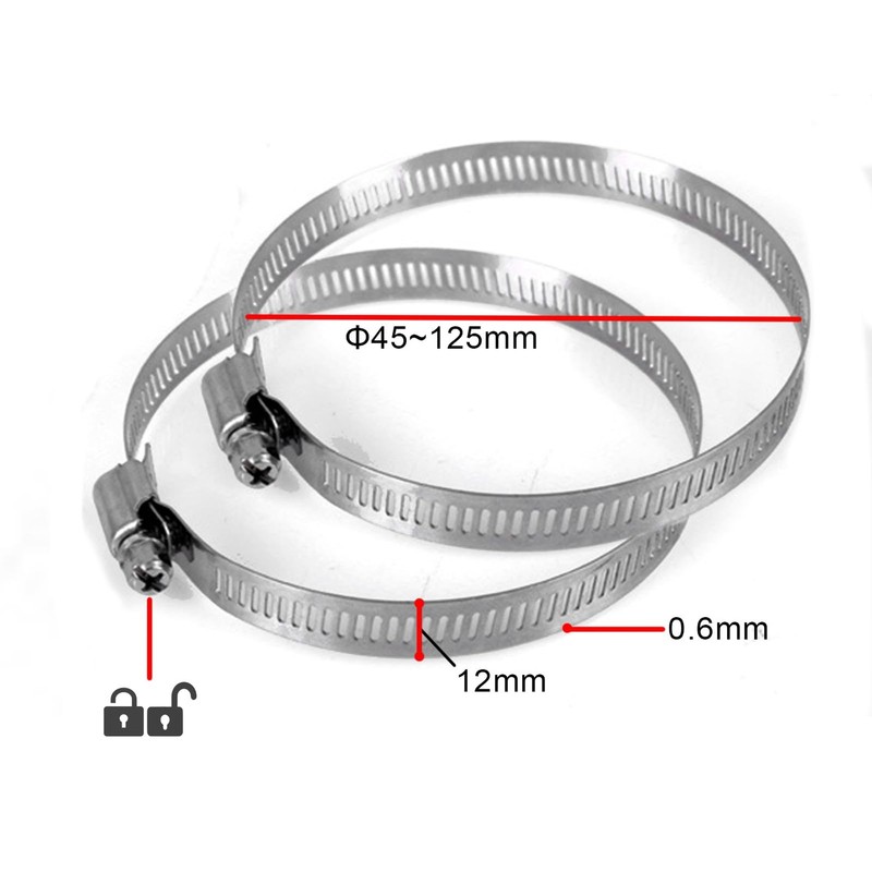 Universal Vertical Pole Mount Solid Metal Bracket Loops Security CCTV Cameras gallery