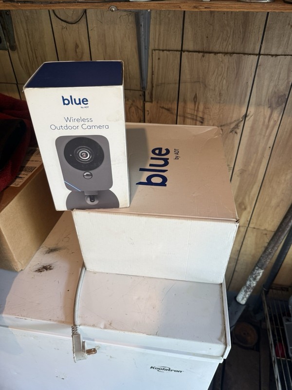 Blue by ADT Wireless Outdoor Wi-Fi IP Bullet Camera 1080p White OC1 gallery