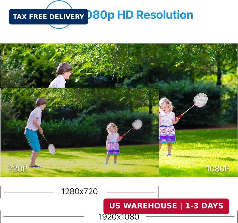 4 Pack 1080P HD Security Bullet Camera Outdoor Indoor Home CCTV Surveillance Kit gallery