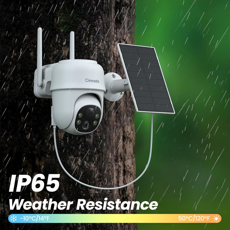 2K Cameras for Home Security-2.4G Wifi Outdoor Camera Wireless Solar/Battery Pow gallery