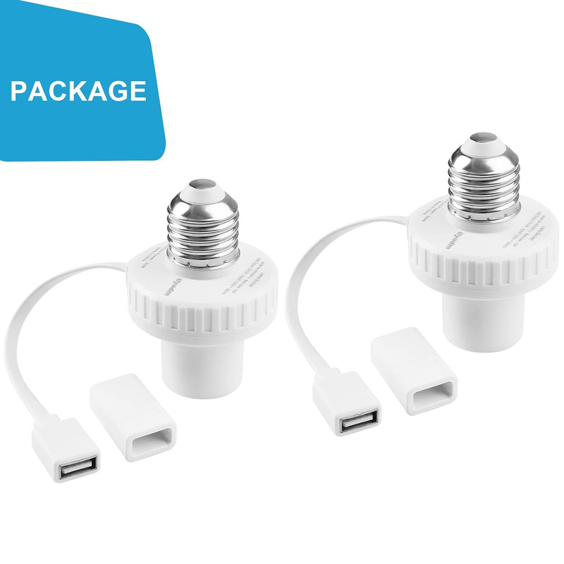 2 Pack Lamp Socket Power Adapter for Wyze Cam V3/V4/V3 Pro/Og,Wyze Cam Pan V3, E gallery