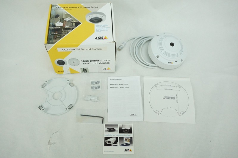 AXIS 360 Degree Dome Network Security Camera M3007-P Panoramic Surveillance