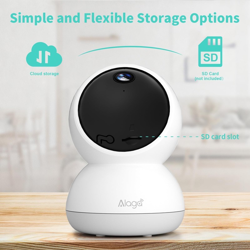 Indoor Camera 3K HD Indoor Security Camera 360° Pan/Tilt Pet Camera 2 Way Audio gallery