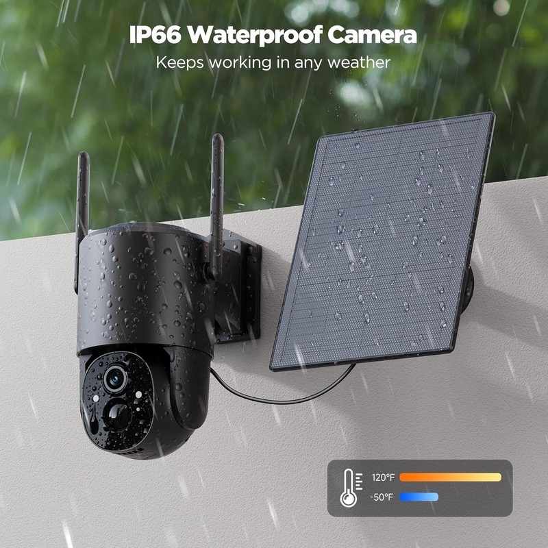 Security Camera Wireless Outdoor Solar Powered: For Home Security WiFi Camera gallery
