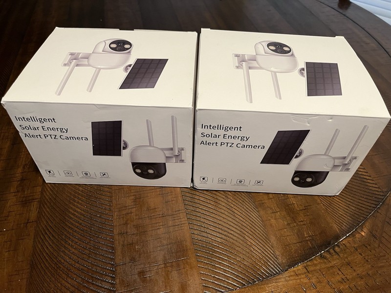PTZ IP Camera Solar Energy Built-in Battery Wi-Fi PIR Cloud Storage White/Black