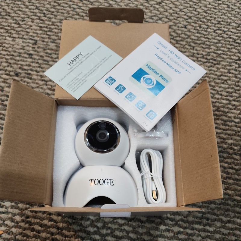 Tooge WiFi Smart HD IP Baby Monitor Pet Camera House Monitoring Night Vision