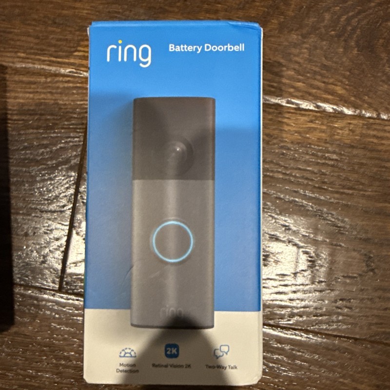 Ring Battery Doorbell 2nd Gen (newest model) 2K Speckled Gray [NEW] [MSRP $100]