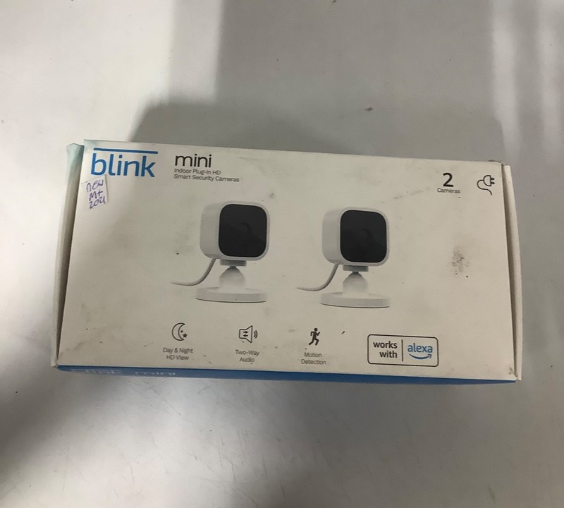New Blink mini Indoor HD Smart Security Camera 2 Pack