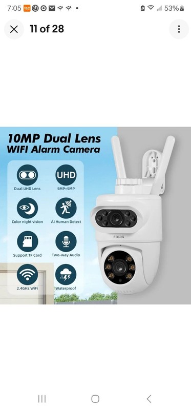 10MP 5K HD Dual Lens WiFi IP Camera Tuya Smart PTZ Wireless Home Security CCTV gallery