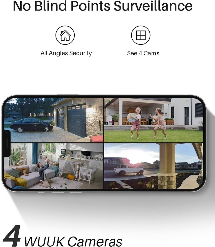 2K Solar Security Cameras Wireless Outdoor, Home Security Camera gallery