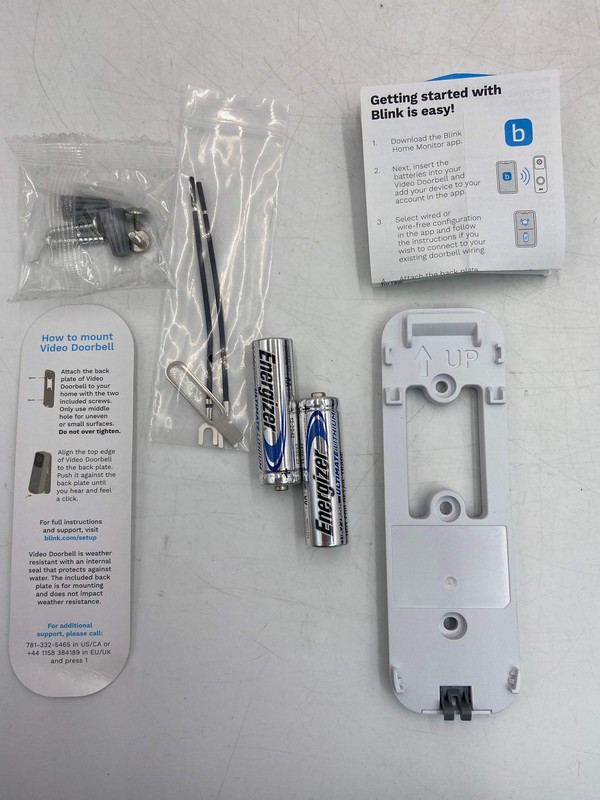 Blink Video Doorbell White Home Surveillance Camera BDM00200UW gallery